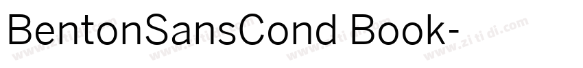 BentonSansCond Book字体转换